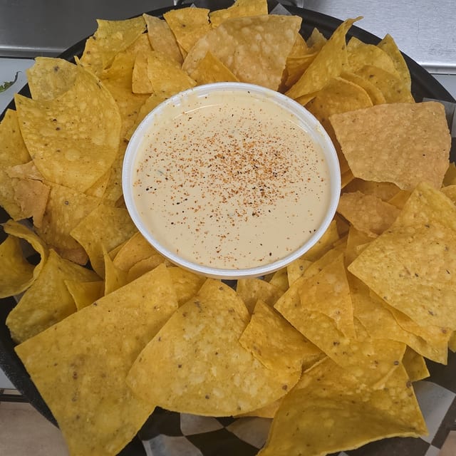 Chips & Queso Dip.
